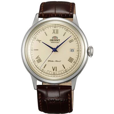 Pre-owned Orient Bambino Mechanical Automatic Wristwatch Sac00009n0 Men's Ivory Japan