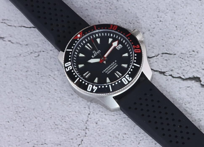 Pre-owned Ratio Freediver X Automatic Diver's Black Dial Case 40mm Rtx001 Men's Watch 200m