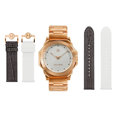 Pre-owned Nove Rocketeer Rose Gold White