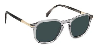 Pre-owned David Beckham Db 1115/s Clear Grey/blue 52/21/145 Men Sunglasses