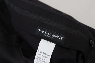 Pre-owned Dolce & Gabbana Gray Wool Stretch Dress Formal Slim Fit Mens It50 /w36 /l 450usd