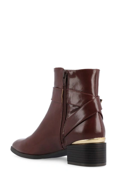 Journee Collection Elley Bootie In Brown