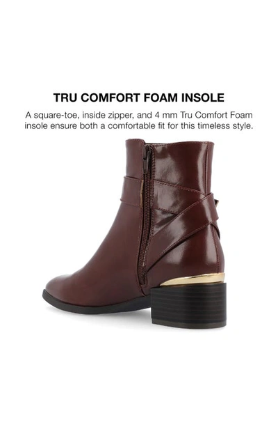 Journee Collection Elley Bootie In Brown