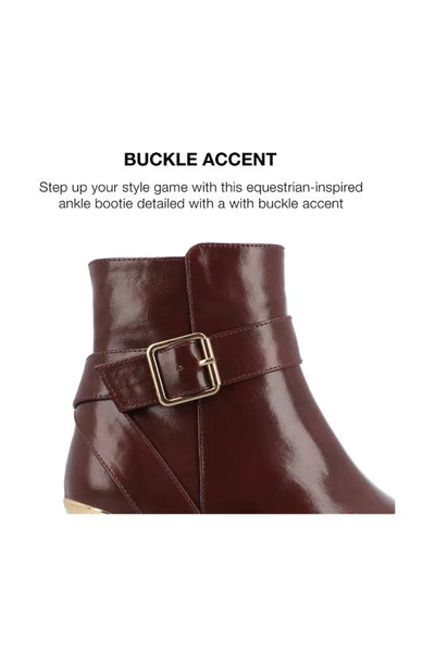Journee Collection Elley Bootie In Brown