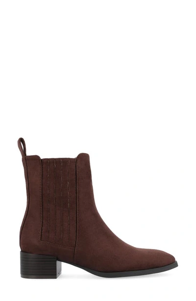 Journee Collection Wrenley Bootie In Brown