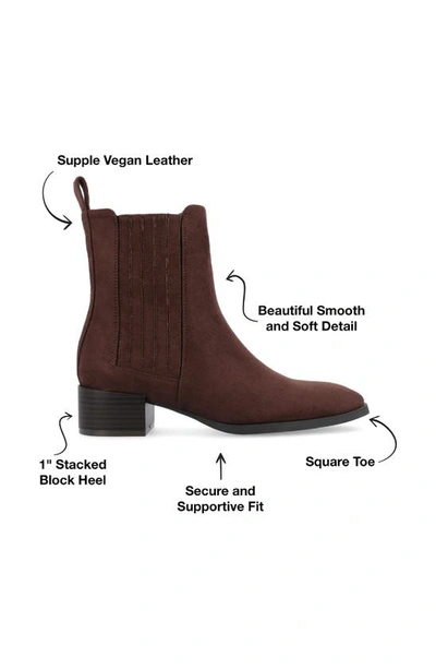 Journee Collection Wrenley Bootie In Brown