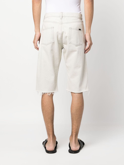 Shop Saint Laurent Bermuda Shorts In Cotton