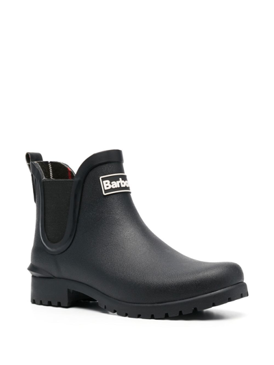 Barbour Halton Waterproof Chelsea Rain Boot In Black