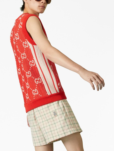 Shop Gucci Vest With All-over Logo