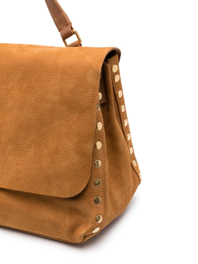 Zanellato Postina Jones Shoulder Bag In Brown