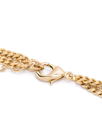 Shop Dsquared2 Bow Curb-chain Necklace In Gold