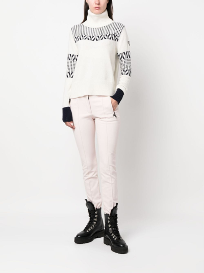 Shop Rossignol Vintage Intarsia-knit Jumper In White