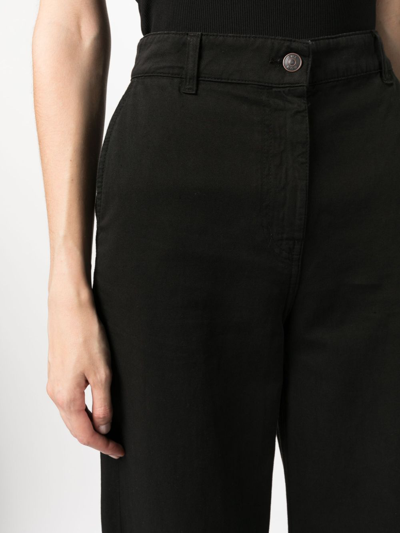Shop The Row High-waisted Wide-leg Jeans In Black