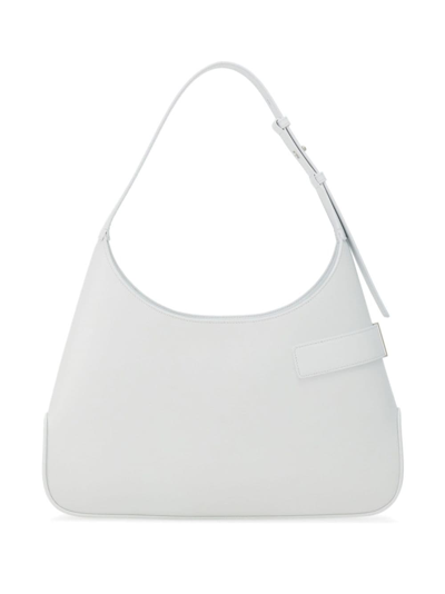 Shop Ferragamo Large Hobo Leather Shoulder Bag In White