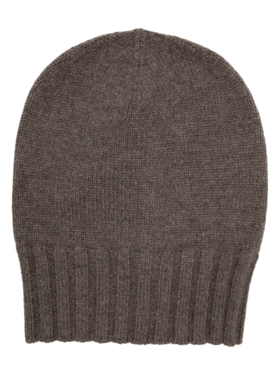 Shop Boglioli Fine-knit Cashmere Beanie In Brown