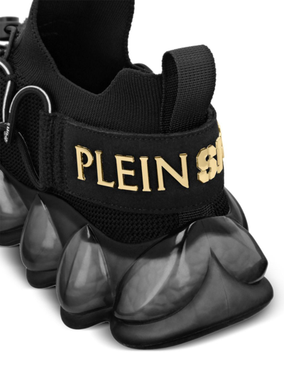Shop Plein Sport The Bubble Gen.x.02 Tiger Sneakers In Black