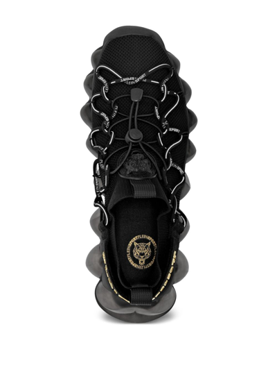 Shop Plein Sport The Bubble Gen.x.02 Tiger Sneakers In Black