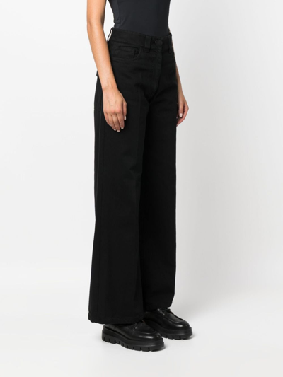 Shop Christian Wijnants Payum Cotton Palazzo Pants In Black