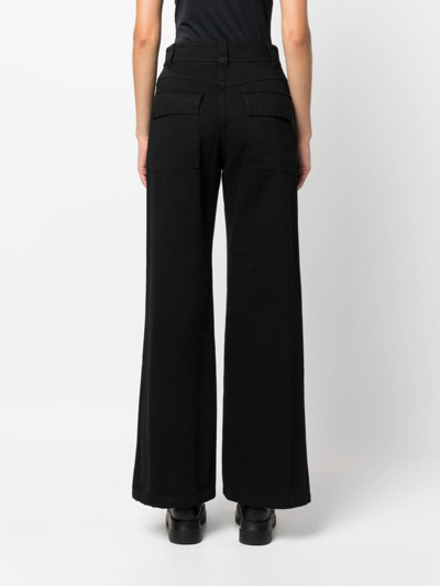 Shop Christian Wijnants Payum Cotton Palazzo Pants In Black