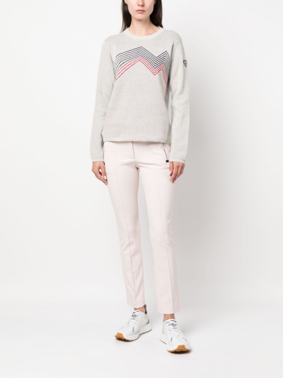 Shop Rossignol Mountain Intarsia-knit Jumper In Neutrals