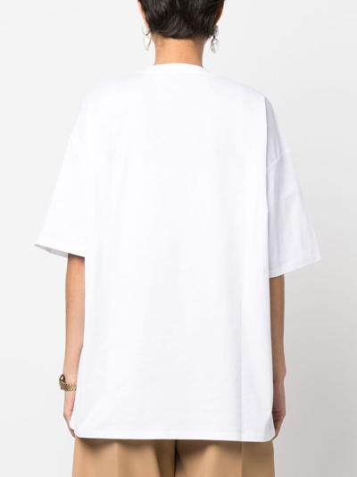 Shop Max Mara Tacco Photograph-print T-shirt In White