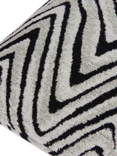 Shop Missoni Savana Zigzag Cushion In Grey