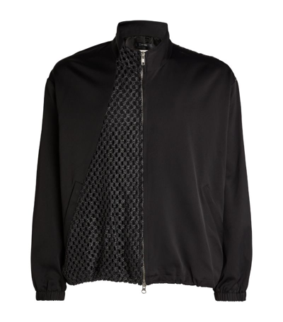 Shop Song For The Mute Mesh-panel Jacket In Black