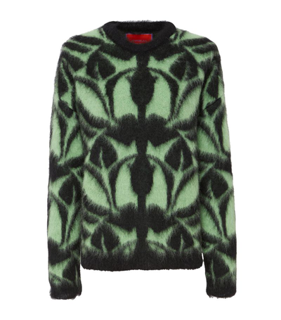 Shop La Doublej Mohair-blend Camden Sweater In Green