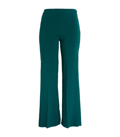 Shop Marina Rinaldi X Mary Katrantzou Tailored Wide-leg Trousers In Green