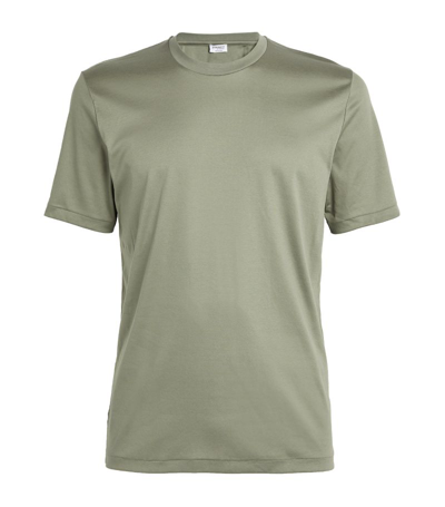 Shop Zimmerli Cotton T-shirt In Green