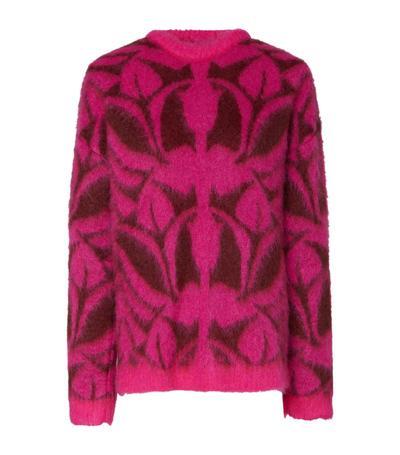 Shop La Doublej Mohair-blend Camden Sweater In Pink