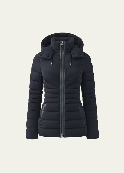 Shop Mackage Patsy Agile 360 Light Down Puffer Coat In Black