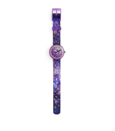 Shop Flik Flak Giraxus Watch 31.85mm In Purple