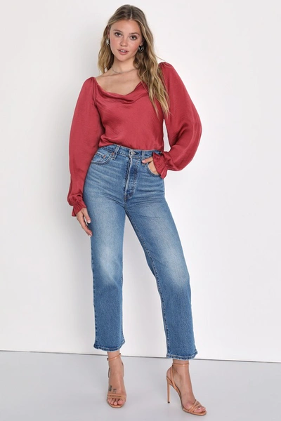 Levi's Ribcage Wide-Leg Jeans in High Times