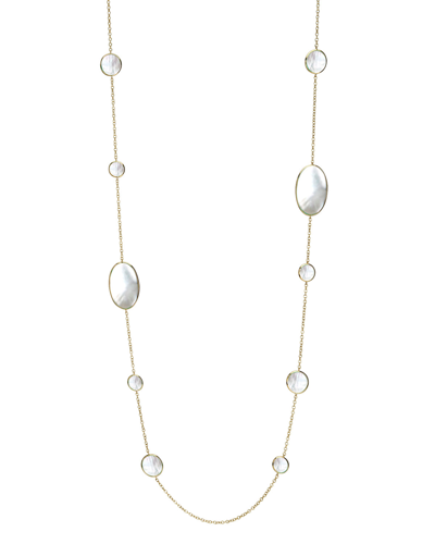 Shop Ippolita Mother-of-pearl Chain Necklace In Gold