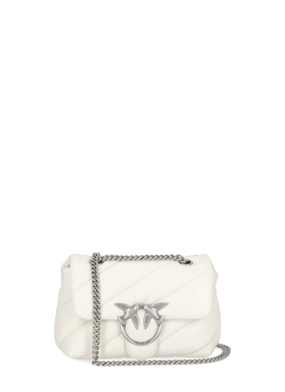 PINKO PINKO LOVE MINI PUFF LOGO PLAQUE SHOULDER BAG 