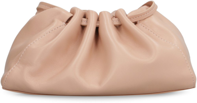 Shop Mansur Gavriel Bloom Drawstring Mini Clutch Bag In Beige