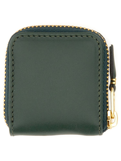 Shop Comme Des Garçons Wallet Zipped Wallet In Green