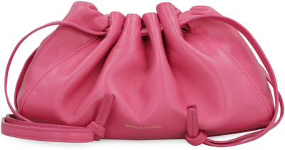 Shop Mansur Gavriel Bloom Drawstring Mini Clutch Bag In Pink