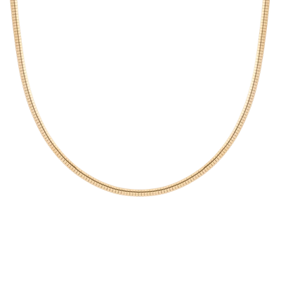 Shop Aurate New York Omega Chain Necklace In Rose