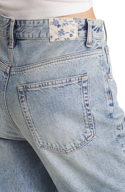 Ag Clove Patched High Waist Relaxed Straight Leg Jeans In Nomad