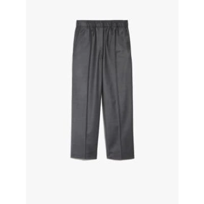 Shop Max Mara Cambra Stretch Flannel Trousers With Elasticated Wais