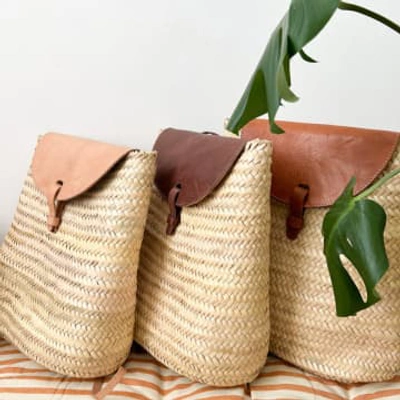 Shop Beldi Maison Widad Moroccan Palm Leaf Satchel Bag