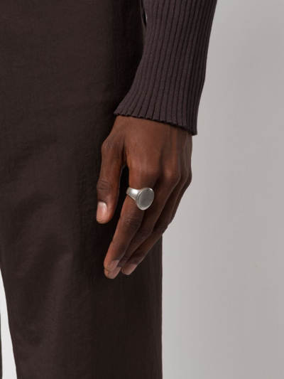 Isabel Marant Oval-face Ring In Silver