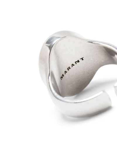 Isabel Marant Oval-face Ring In Silver
