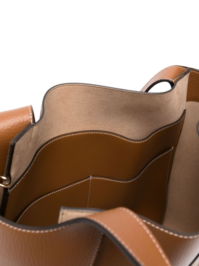 Shop Stella Mccartney Perforated-logo Tote Bag In Brown