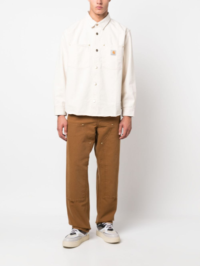 Shop Carhartt High-waisted Patchwork Trousers In 褐色