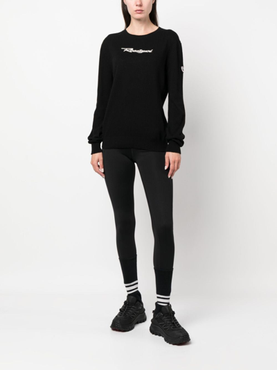 Shop Rossignol Signature Logo-embroidered Jumper In 黑色