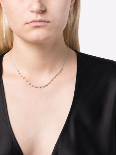 Dana Rebecca Designs 14kt White Gold Alexa Jordyn Diamond Necklace In 银色