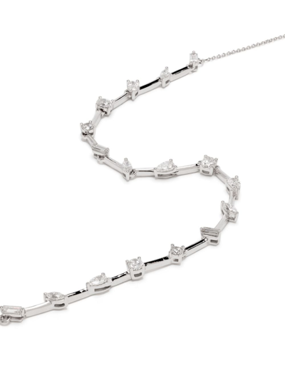 Shop Dana Rebecca Designs 14kt White Gold Alexa Jordyn Diamond Necklace In 银色